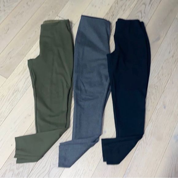 Banana Republic Pants - Banana Republic High Rise Skinny Petite Leggings Bundle. Green, Grey, Black.
